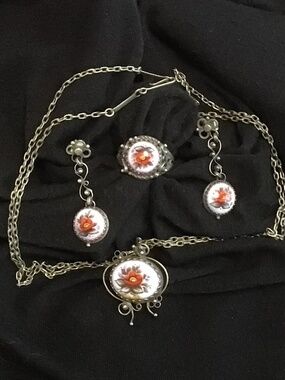 Vintage Rostov Finift Enamel Set